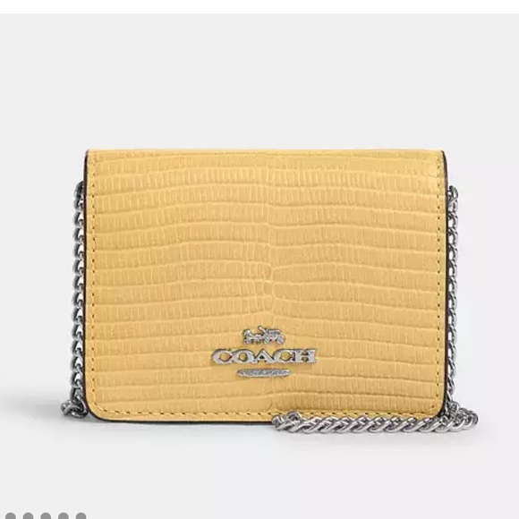 NWT Coach Mini Wallet On A Chain - Picture 7 of 8
